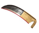 Curved Blade Cutter with Wooden Handle