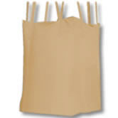 Reusable Tan Canvas Tote Bag with Multiple Handles