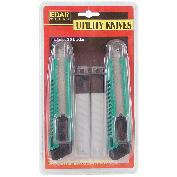 Utility Knife Set with Retractable Blade