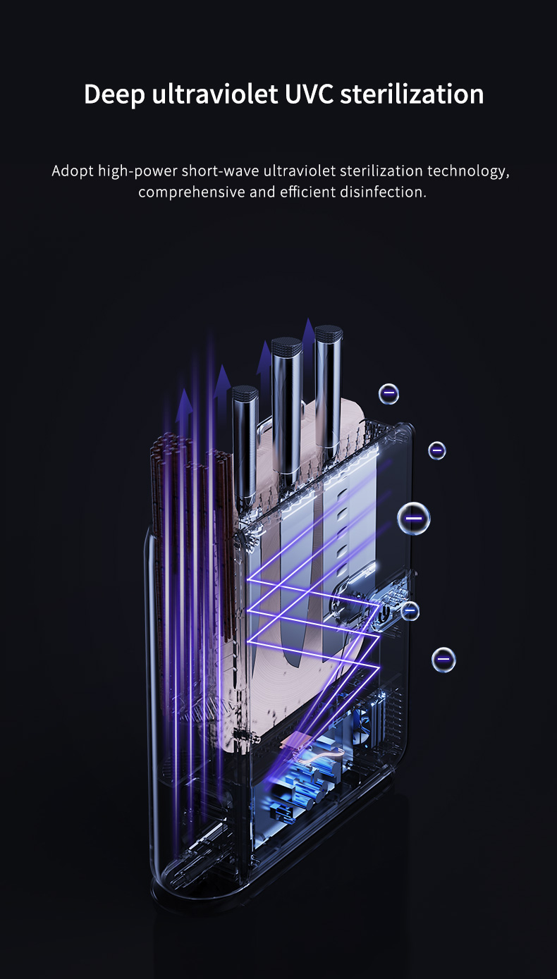 Deep UVC ultraviolet sterilization