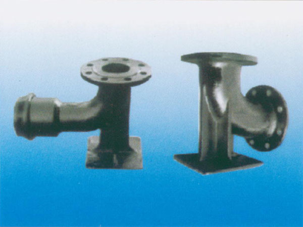 Flanged Ductile Iron Elbow with Square Base