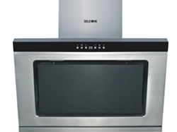Stainless Steel Kitchen Range Hood with Electronic Controls