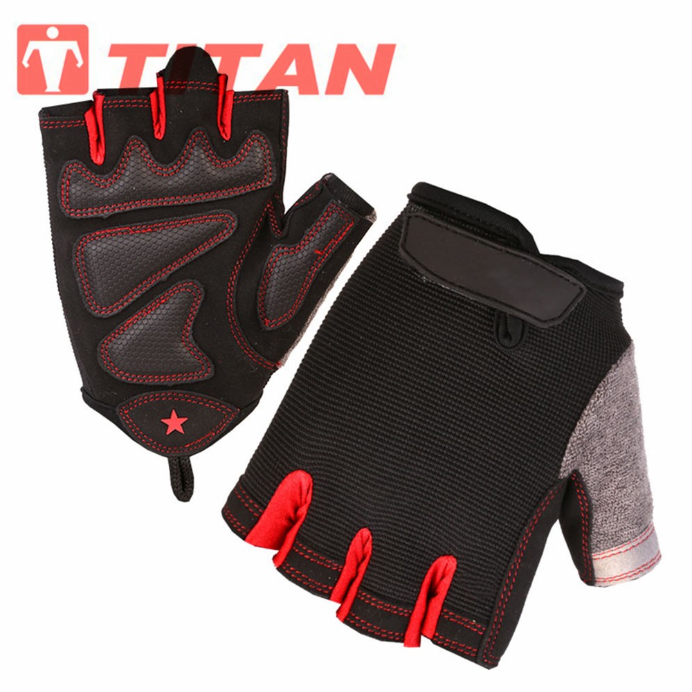 Half-Finger Cycling Gloves with Padded Palm