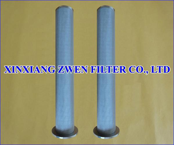 Cylindrical Metal Filter Element for Fluid Filtration
