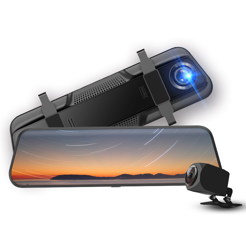 D88 Full touch screen electronic FHD rearview mirror camera - Image 2