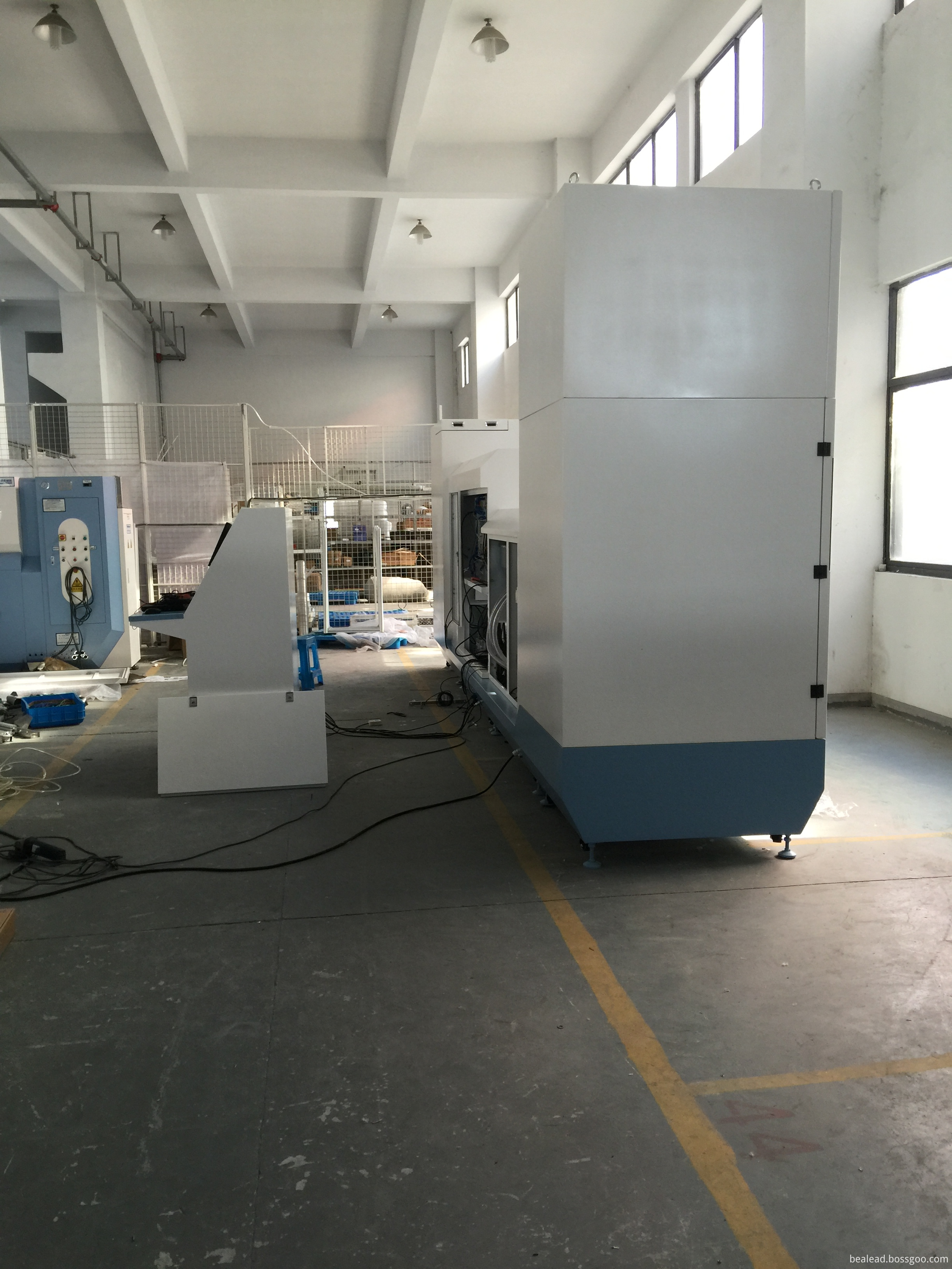 Automated dark spot sorting machine highlighting the robust frame and sorting mechanism