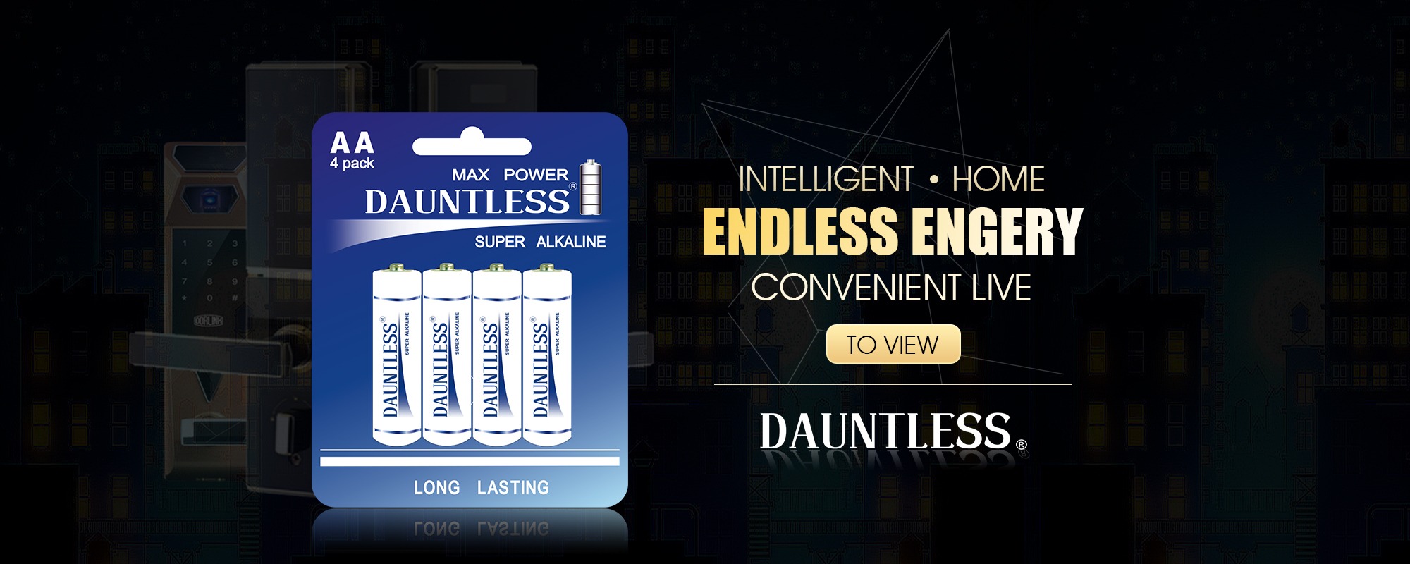 AA Alkaline Battery 4-Pack Retail Packaging