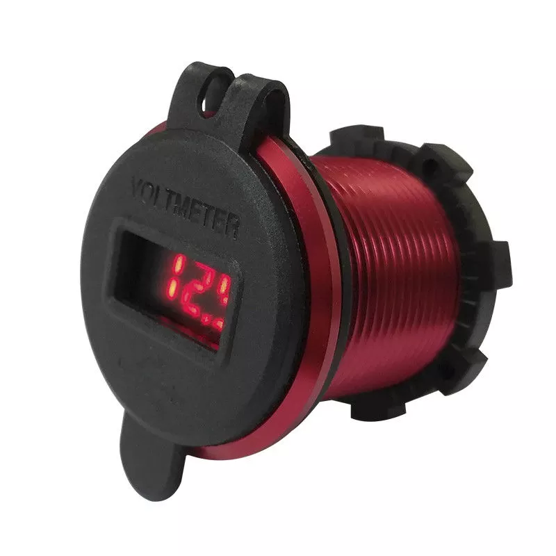 Dual USB QC 3.0 Fast Charging Socket with Voltmeter