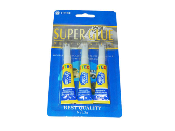Super Glue Tubes 3g for Wood Plastic Paper Leather Bonding