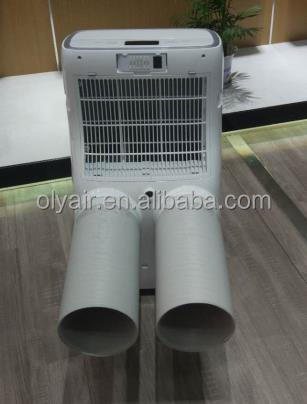 Portable AC unit in a room setting