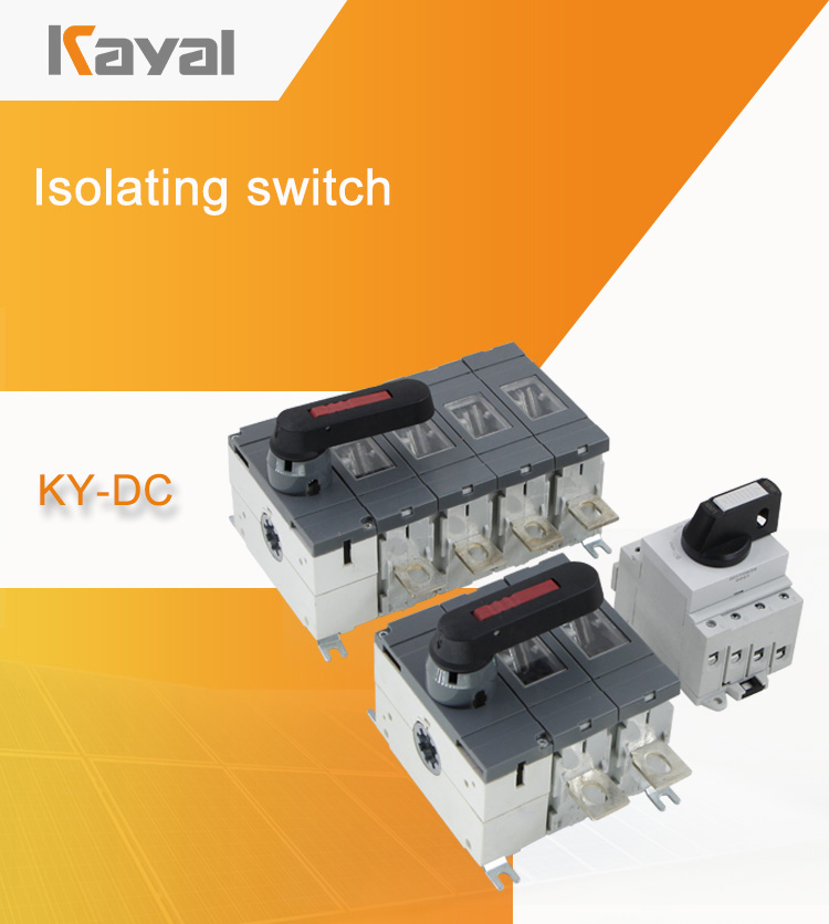 Front view of the KY-DC series isolating switch