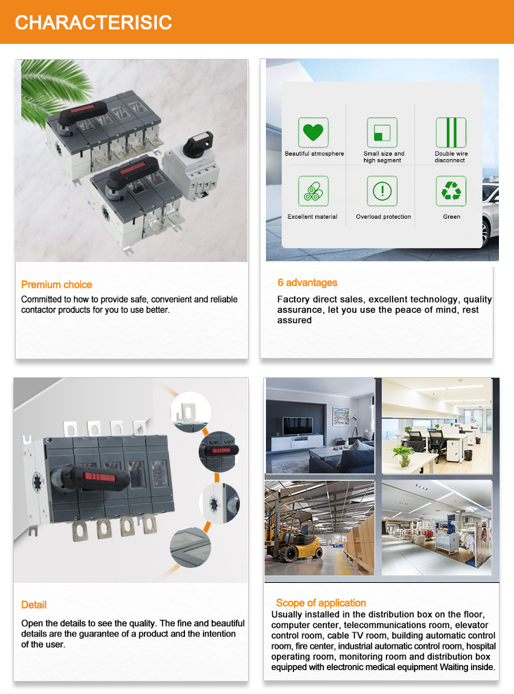 Overview of DC isolator switch features and application environments