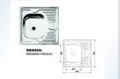 Stainless Steel Kitchen Sink with Drainboard