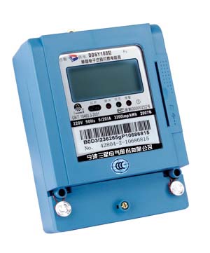Single-Phase Electronic Prepaid Watt-Hour Meter