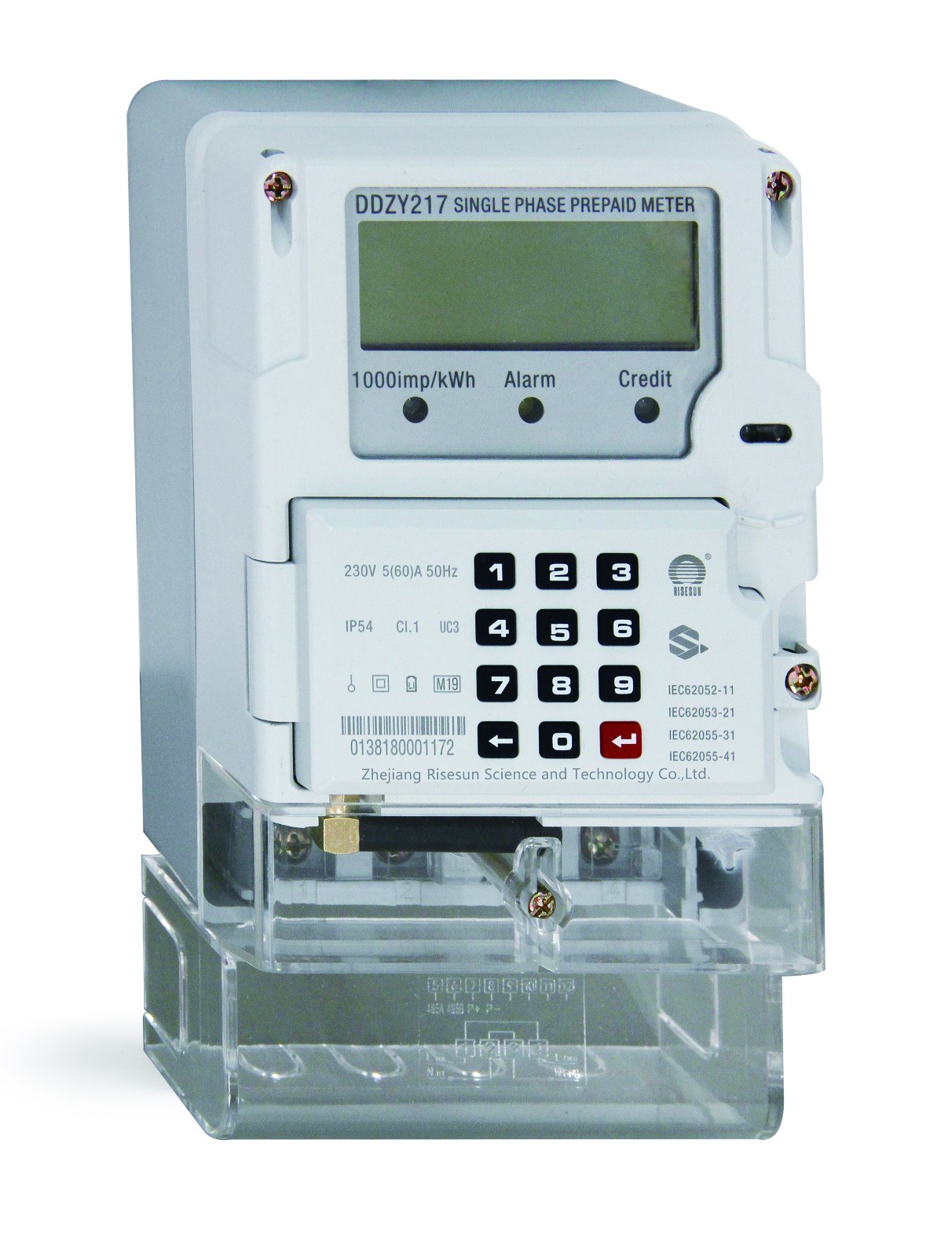 Single Phase STS Keypad Prepaid Meter with Interchangeable Module