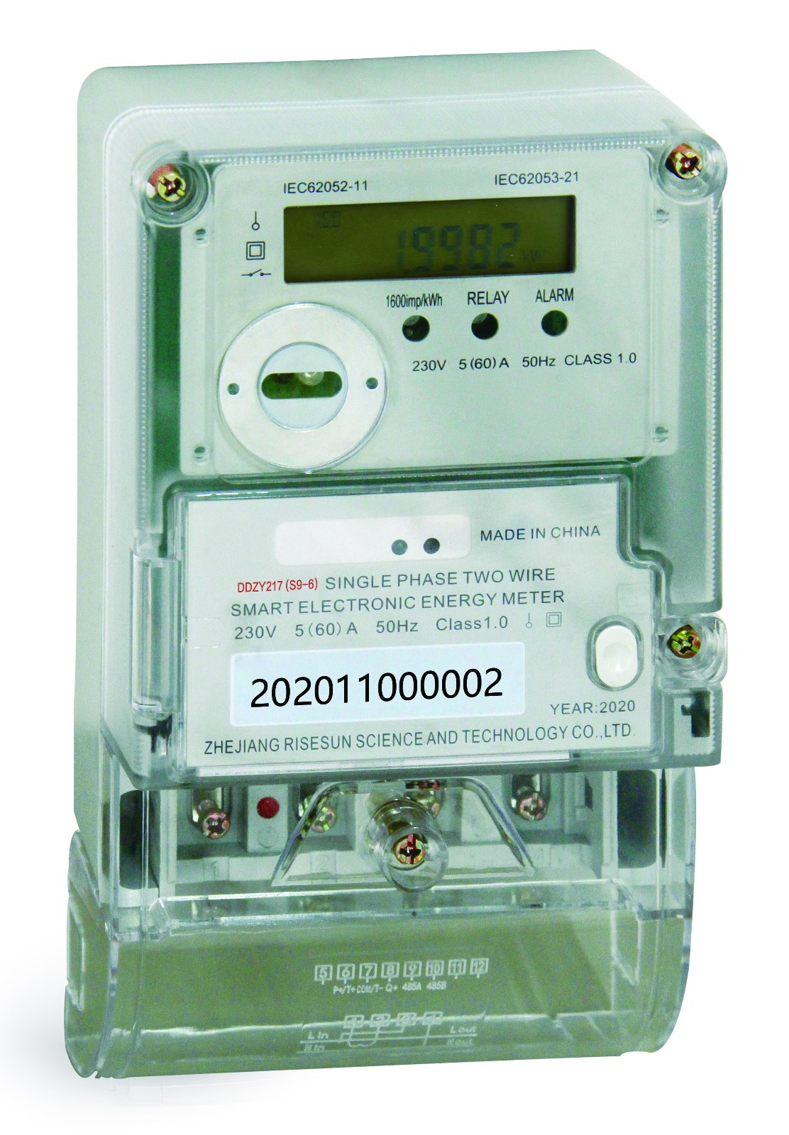 Single Phase Smart Energy Meter with Interchangeable Module