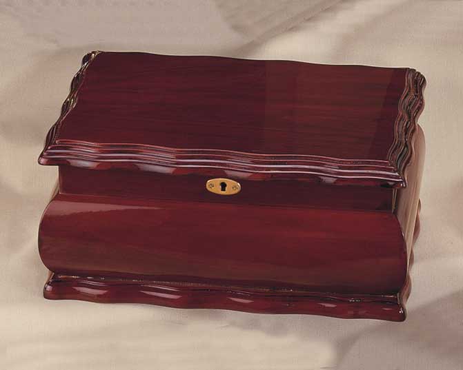 Decorative Wooden Storage Box with Keyhole