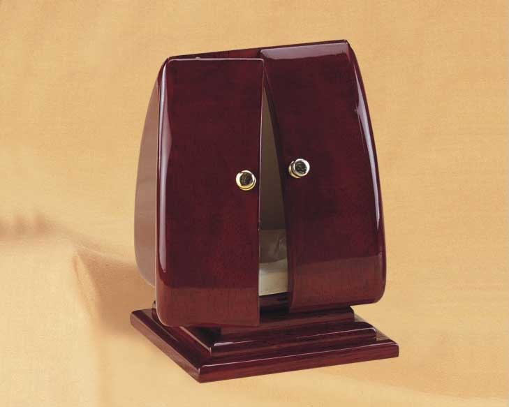 Red Lacquered Decorative Cabinet