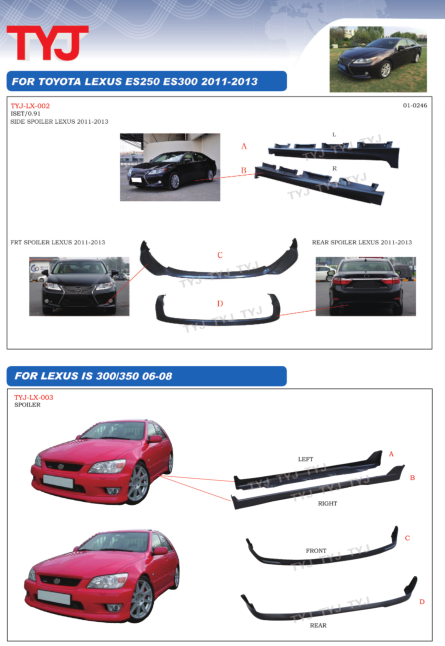 Toyota and Lexus Body Kit Spoilers