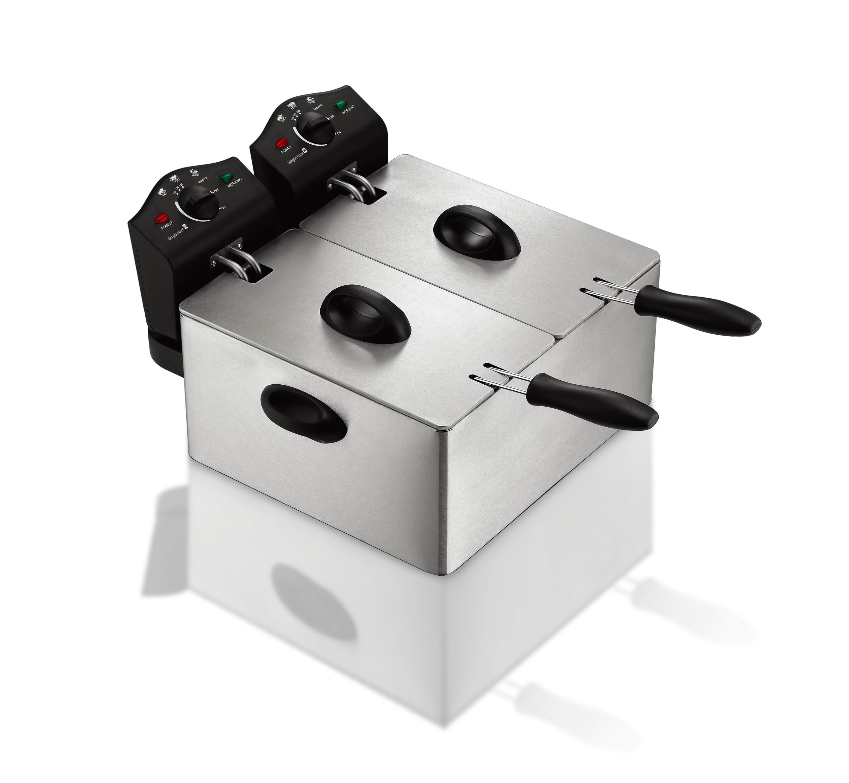 Dual Compartment Electric Deep Fryer