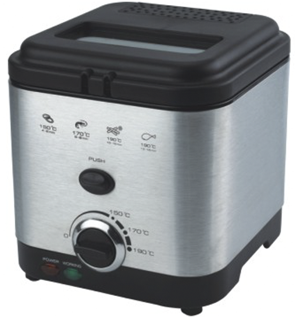 Compact Electric Deep Fryer with Temperature Control