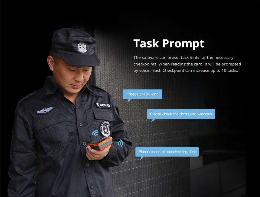 Task prompt display on device screen