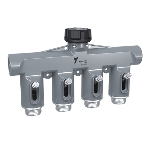 Four-Way Metal Tap Adapter