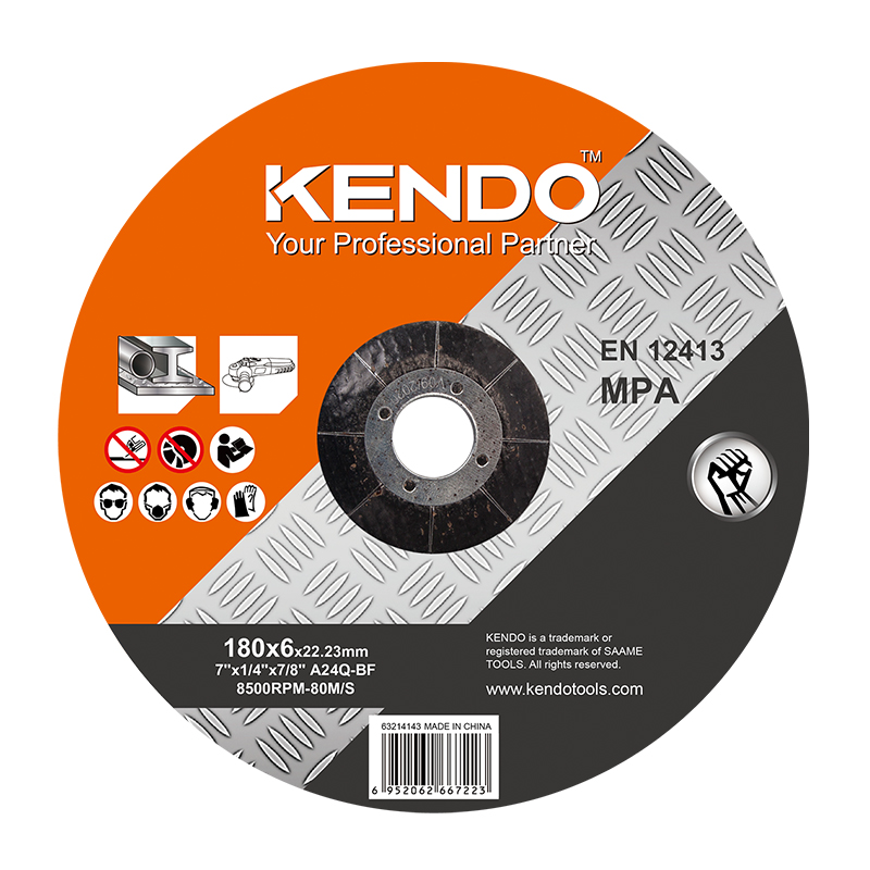 Depressed Center Grinding Wheel - 7 inch, A24Q-BF