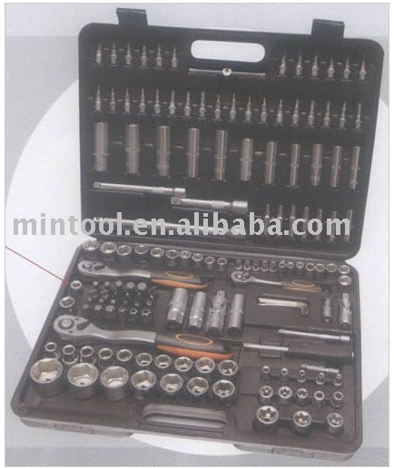 120-Piece Socket Set with 1/4, 3/8, and 1/2 Inch Drives