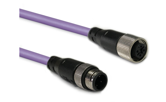 M12 to M12 DeviceNet CANopen Cable Assembly