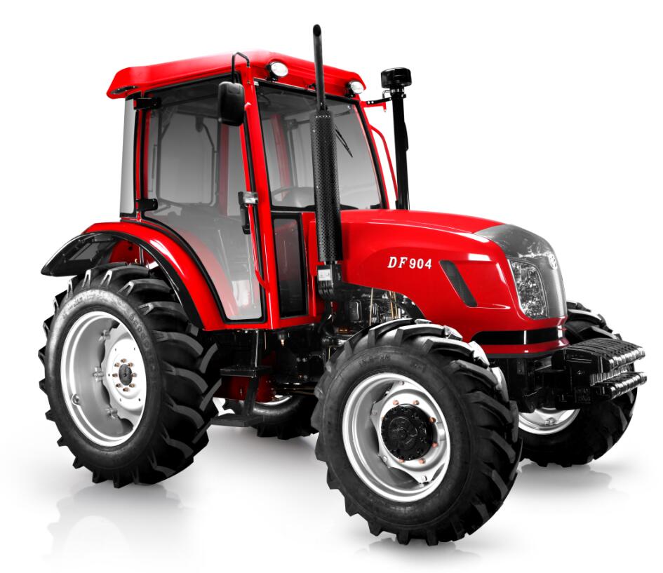 Four-Wheeled Agricultural Tractor with Power Steering