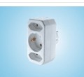 Triple Outlet Adapter for European Sockets