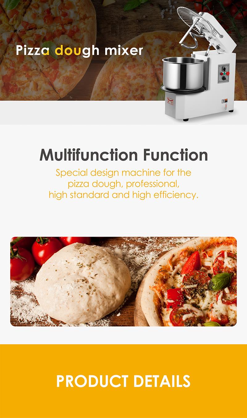 Pizza dough mixer product detail view