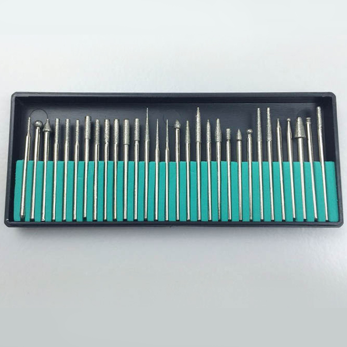 Diamond Coated Rotary Burr Set