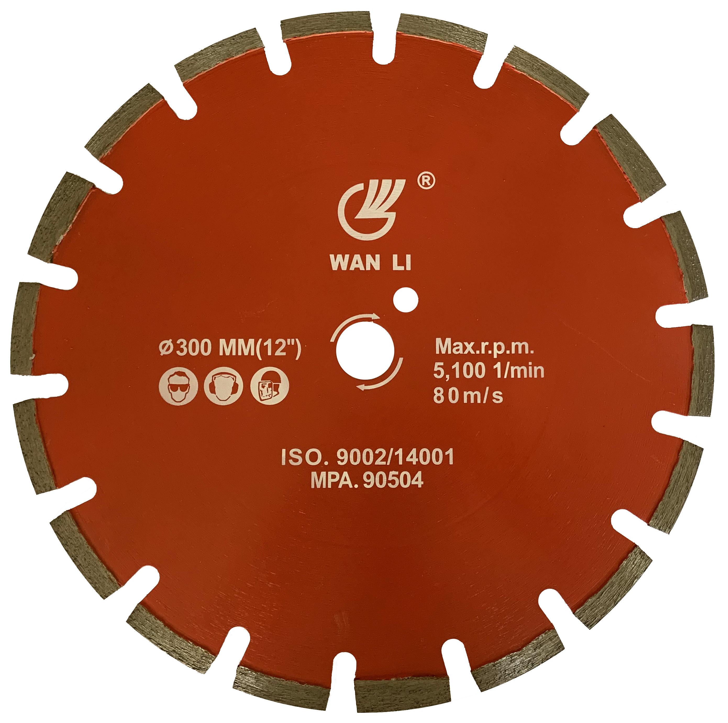 300mm Laser Welded Diamond Saw Blade