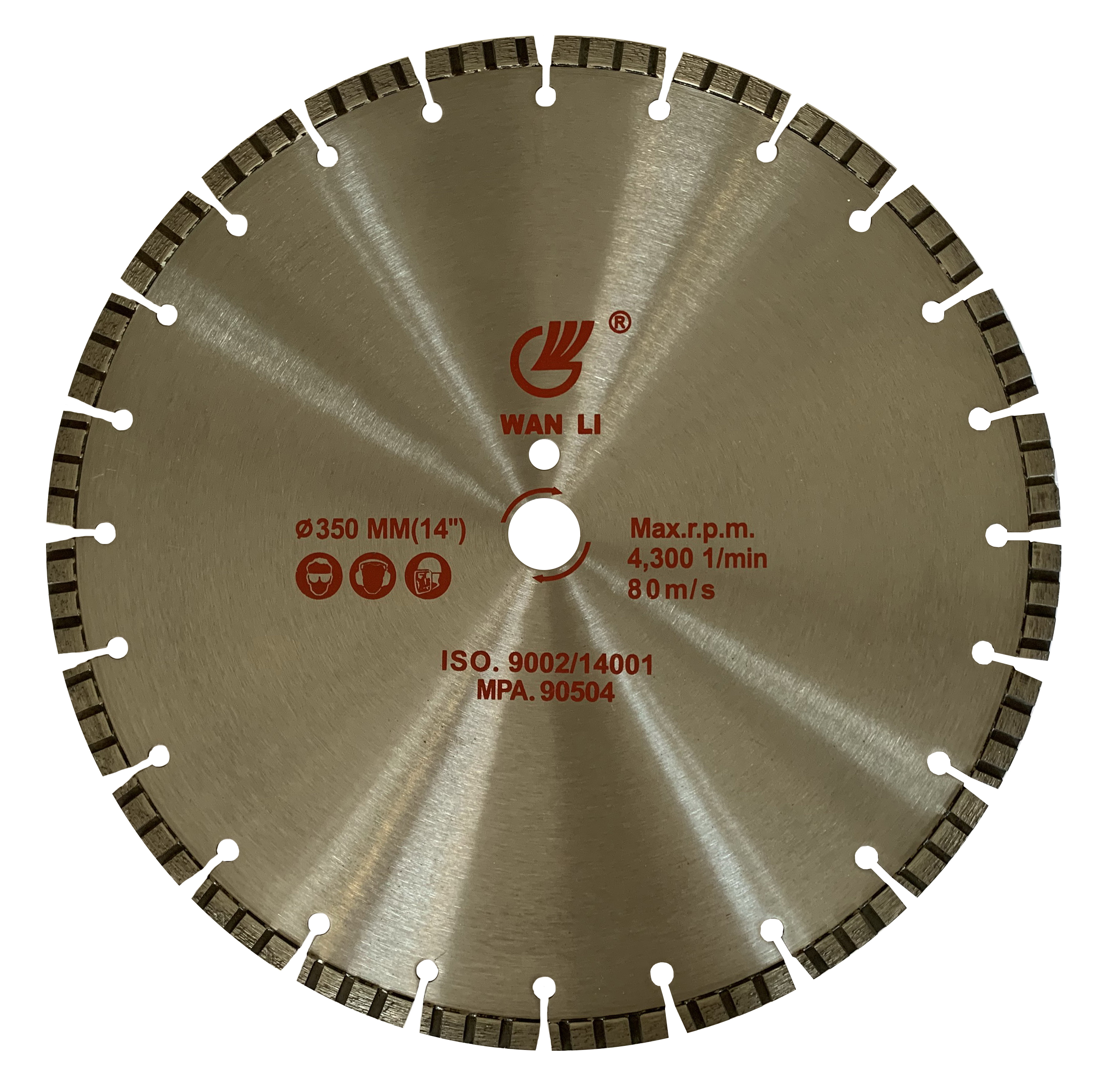 350mm Diamond Laser Welded Saw Blade