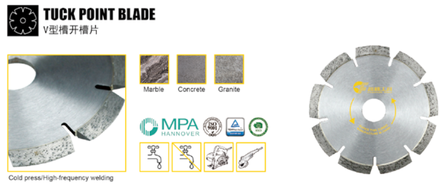 Diamond V-Groove Saw Blade