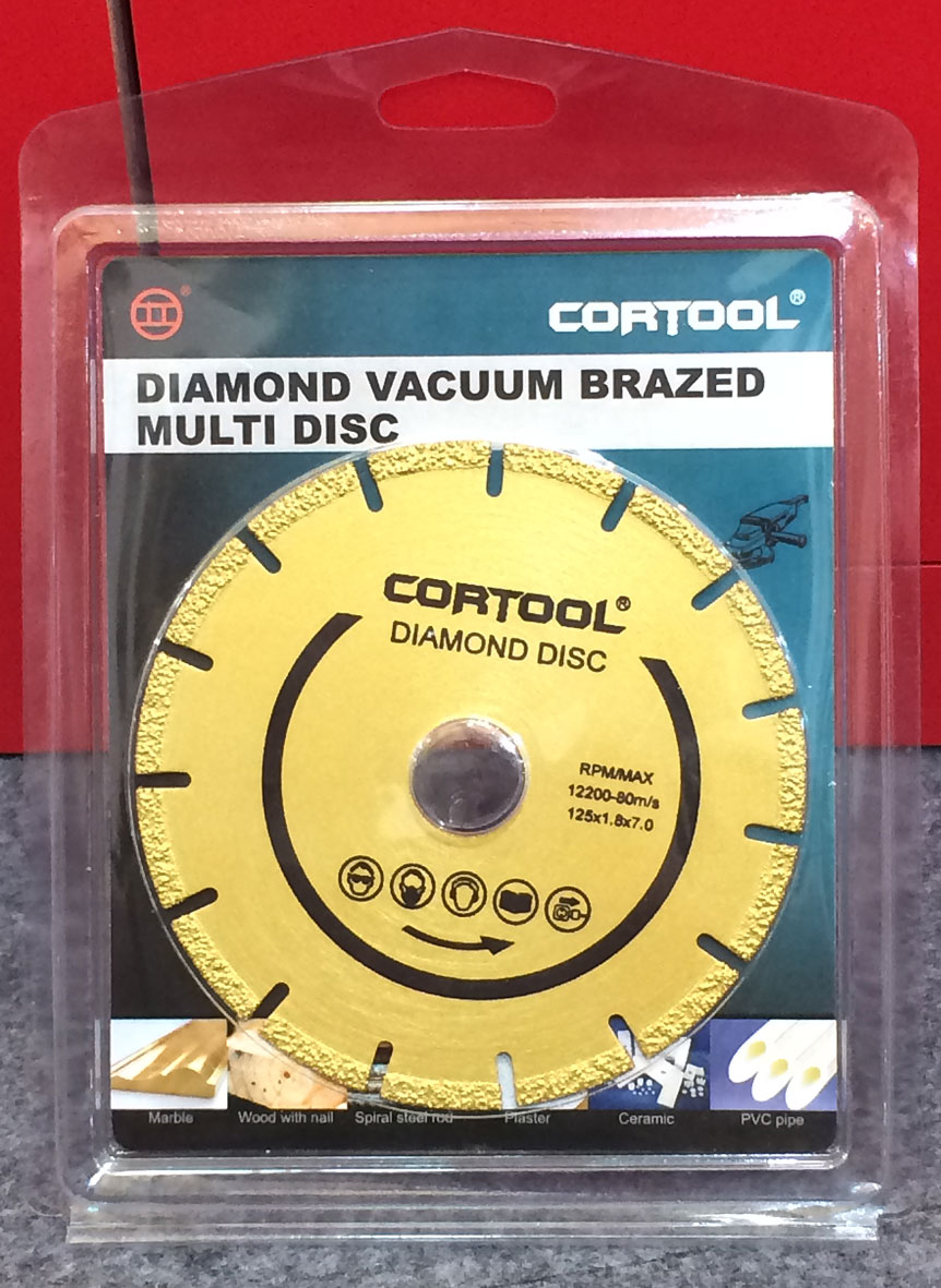 Diamond Vacuum Brazed Multi-Material Cutting Disc