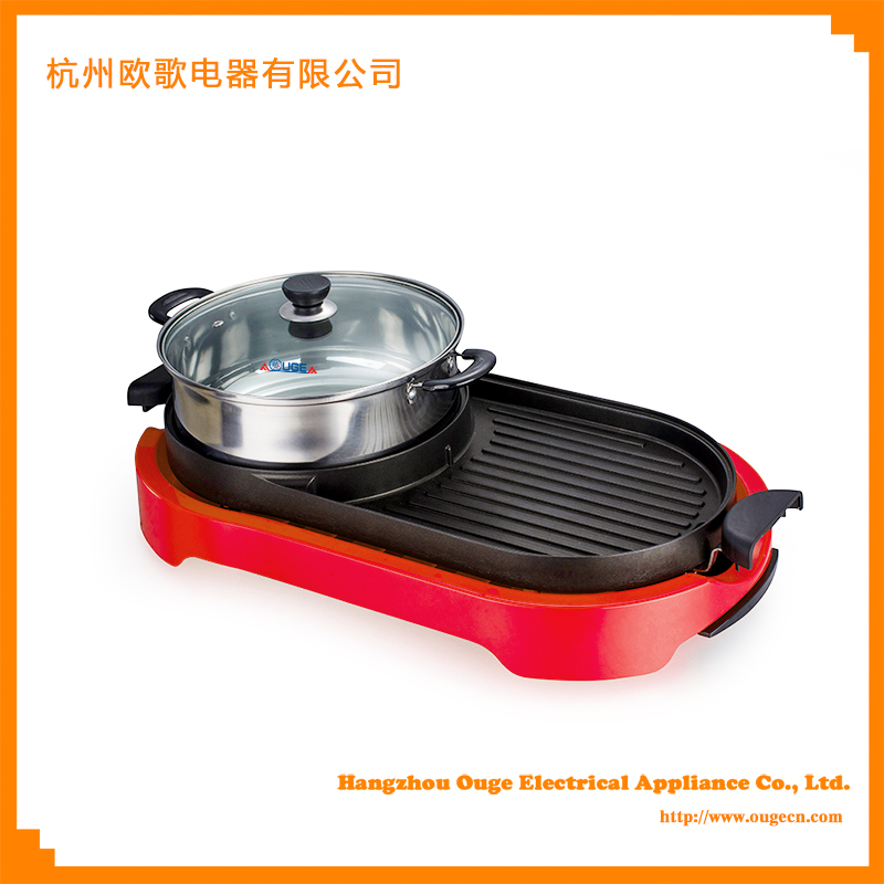 Die cast aluminum electric grill pan and pot with non-stick surface HP5930 - Image 2