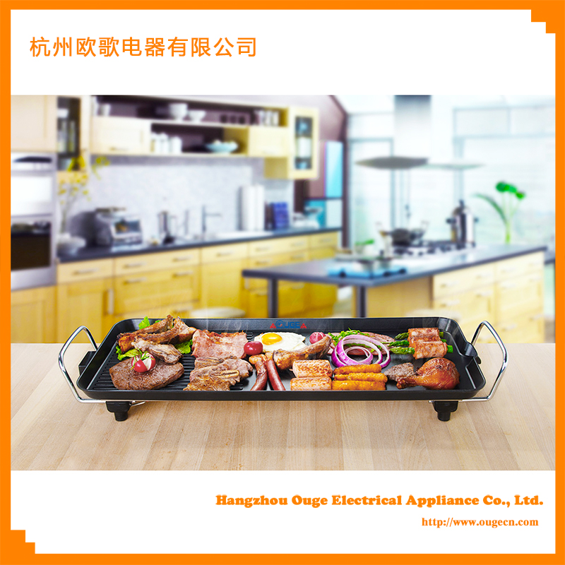 Die cast aluminum electric grill pan with non-stick surface HP6530A - Image 2