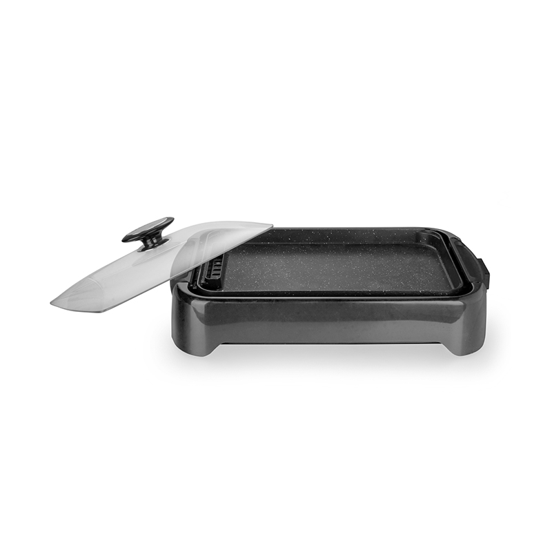 Electric Grill with Reversible Non-Stick Pan