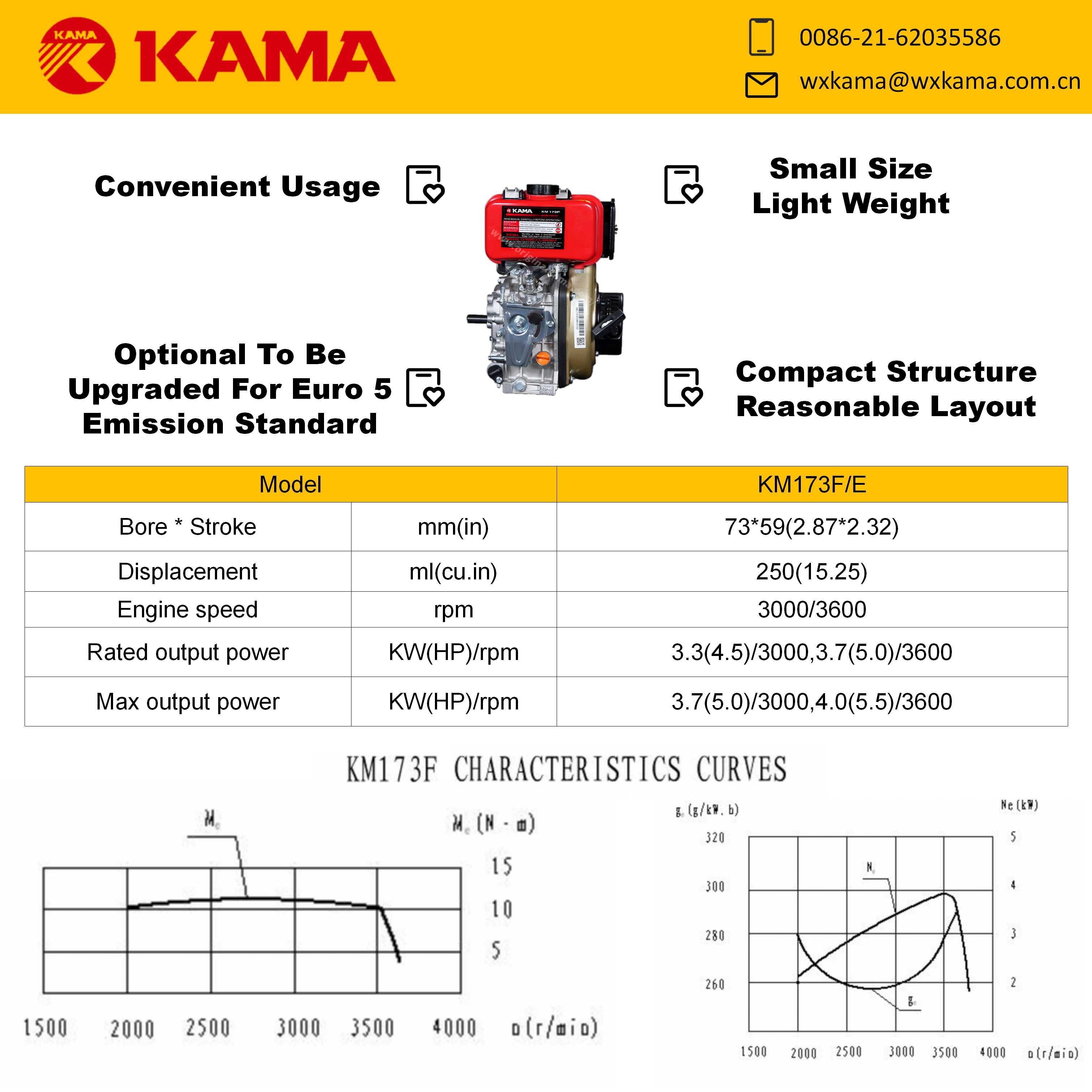 Diesel Engine-KM173F/E - Image 2