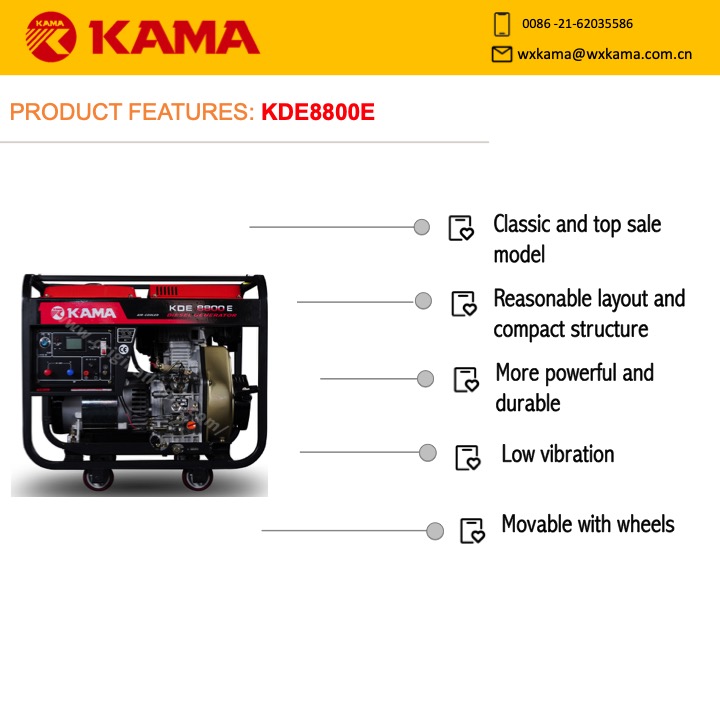 Diesel Generator Set-KDE8800E - Image 2