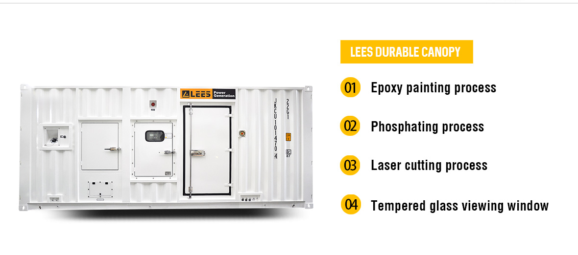 Silent canopy diesel generator set
