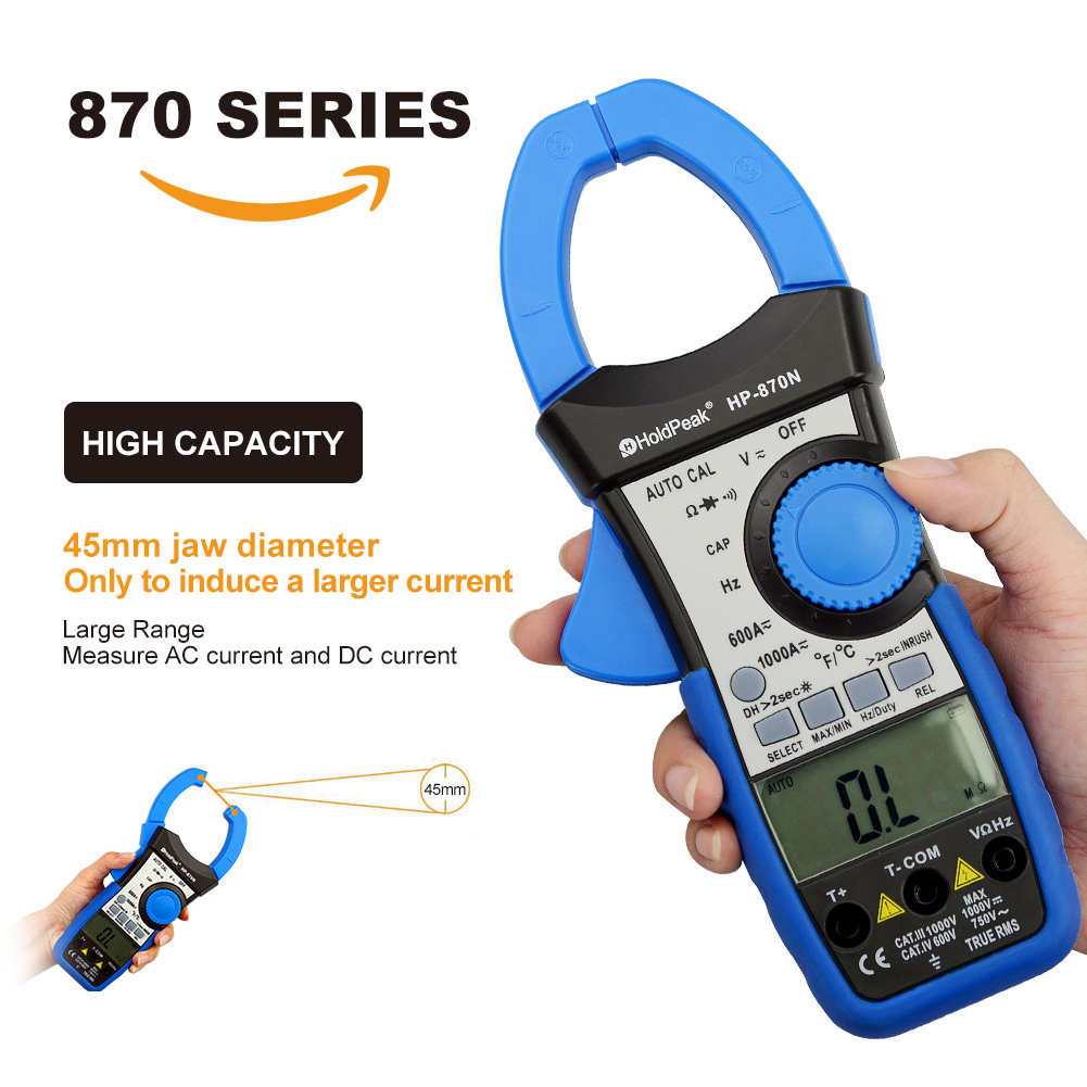 digital clamp meter, digital multimeter clamp meter HP-870N - Image 2