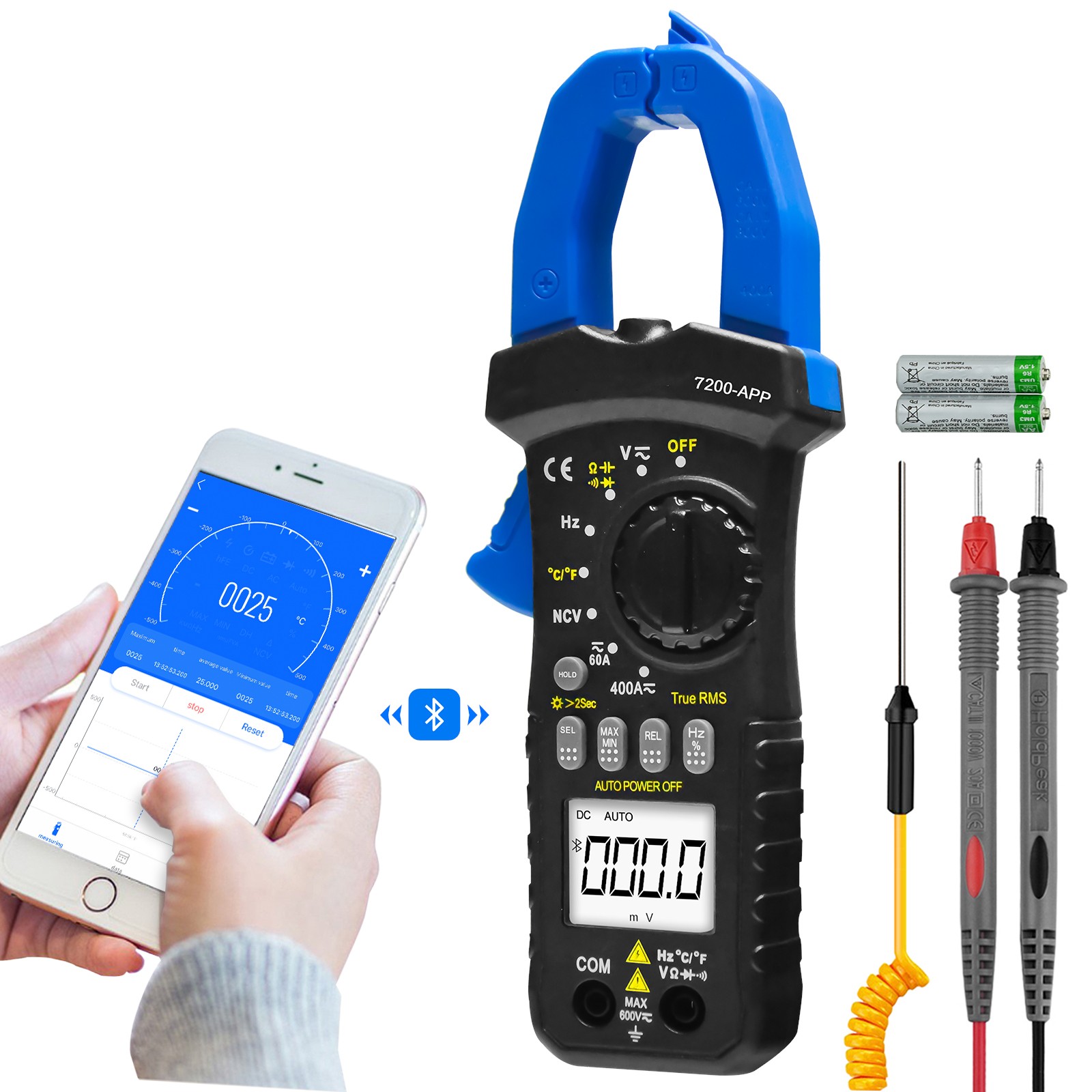 Digital Clamp Meter with Bluetooth