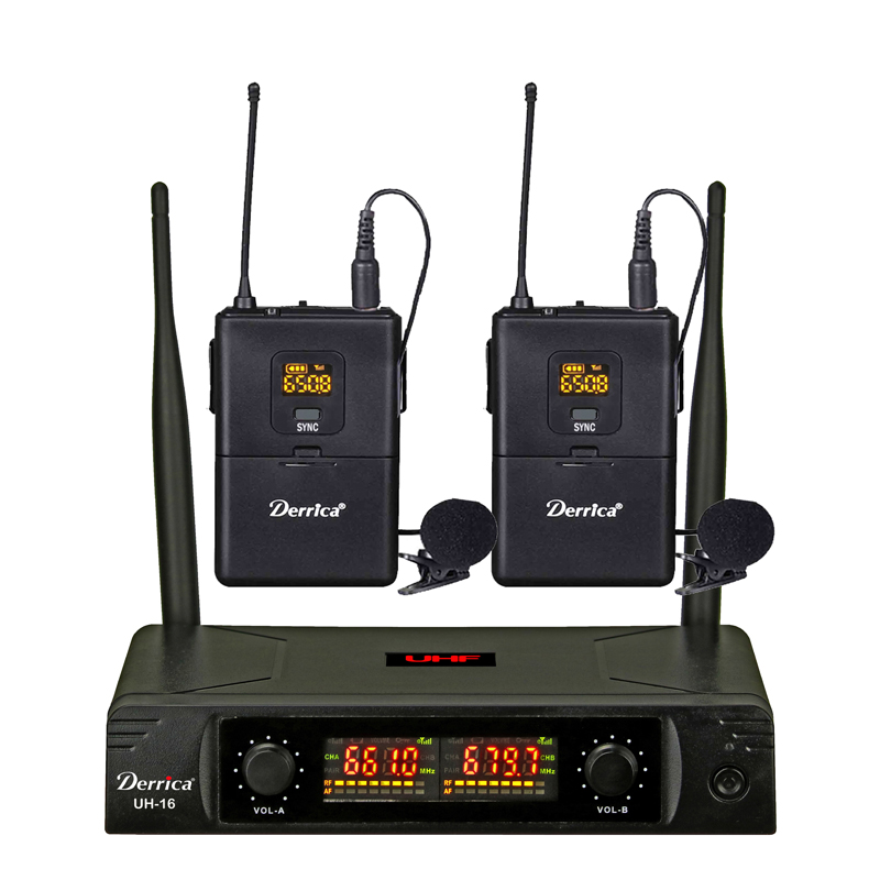 Digital Diversity 2x30 channels UHF Lapel Wireless Microphone UH-16-HH - Image 3
