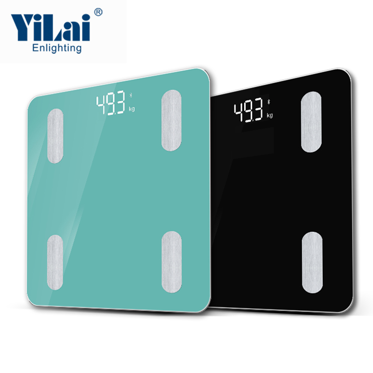 Digital green color OEM bluetooth bmi composition body fat smart bluetooth scale - Image 2