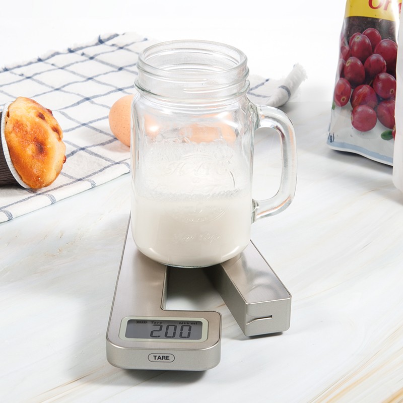 Battery-Free Digital Kitchen Scale with LED Display