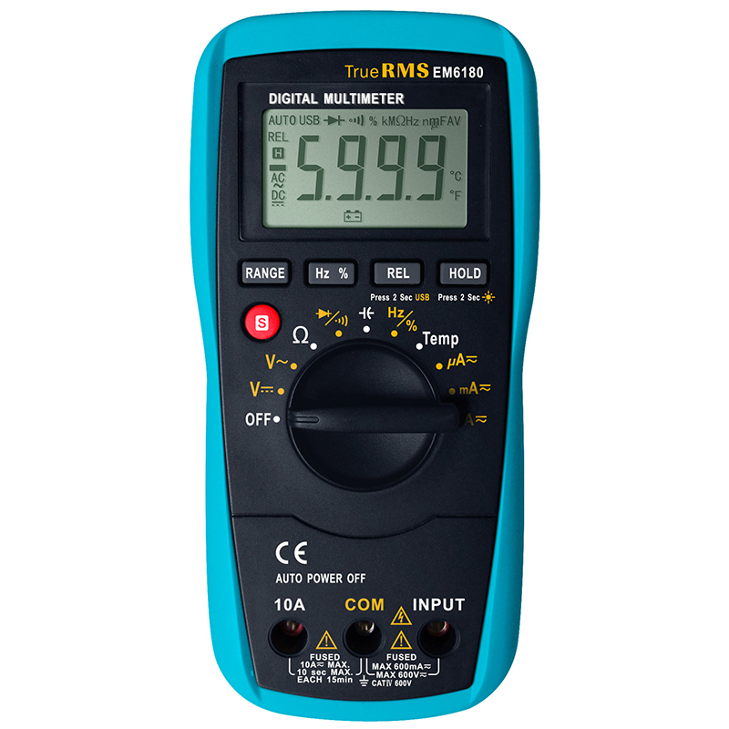 True RMS Digital Multimeter with Auto-Ranging